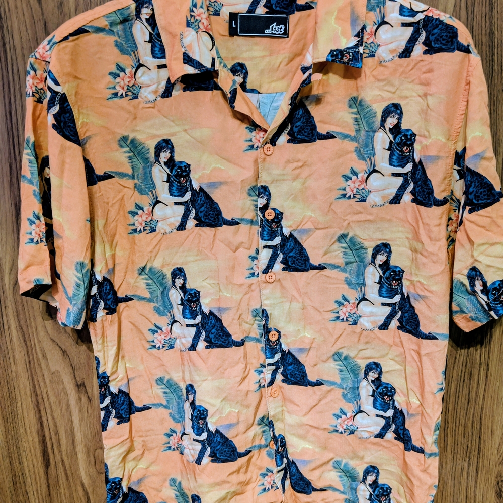 Lost... Orange Graphic Men's Shirt